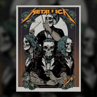 Metallica September 6th 2019 - S&m 2 Night One Poster - Chase Center