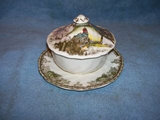 Stunning The Well Johnson Bros Friendly Village Footed Sauce Butter Bowl Boat