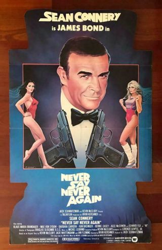 Never Say Never Again 1983 James Bond Sean Connery Theatrical Standee