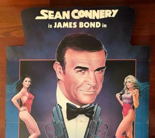 NEVER SAY NEVER AGAIN 1983 James Bond Sean Connery THEATRICAL STANDEE 2