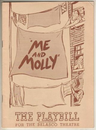 Gertrude Berg " Me And Molly " 1948 Playbill Philip Loeb,  Eli Mintz