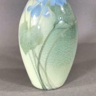 ROOKWOOD Pottery Iris Glaze Vase with Violets by FREDERICK ROTHENBUSCH,  1901 11