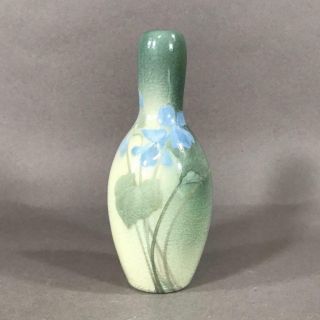Rookwood Pottery Iris Glaze Vase With Violets By Frederick Rothenbusch,  1901