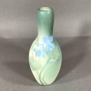 ROOKWOOD Pottery Iris Glaze Vase with Violets by FREDERICK ROTHENBUSCH,  1901 5