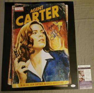 Hayley Atwell Authentic Hand - Signed " Sexy Agent Carter " 16x20 Photo (jsa)
