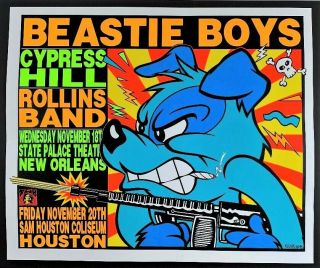 Beastie Boys Poster Cypress Hill Rollins Band Frank Kozik Texas Orleans