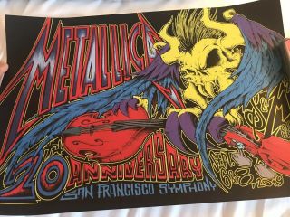 Metallica S&m2 San Francisco Concert Poster Show Edition By Squindo