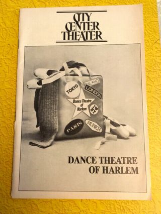 City Center Theater Dance Theatre Of Harlem Vintage 1982 Souvenir Program