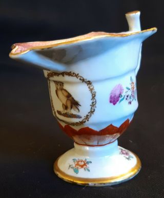 18th Century Chinese Export Porcelain Armorial Creamer – Woodley “owl” Crest