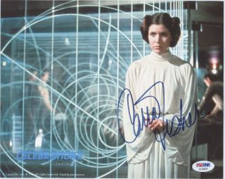 Star Wars Celebration Ii Carrie Fisher As Princess Leia Signed 8x10 Photo Psa