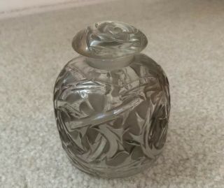 Rare Signed/numbered Lalique Epines (thorns) Perfume Bottle; C 1920