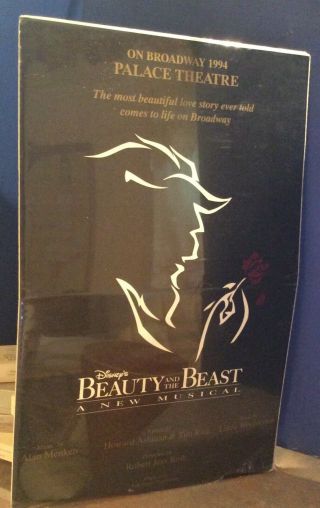 Disney Beauty And The Beast Broadway Limited Edition Poster App.  22 " X 14 "