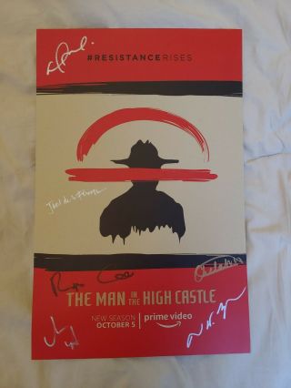 The Man In The High Castle Cast Signed Poster/print From Nycc 2018 11x17