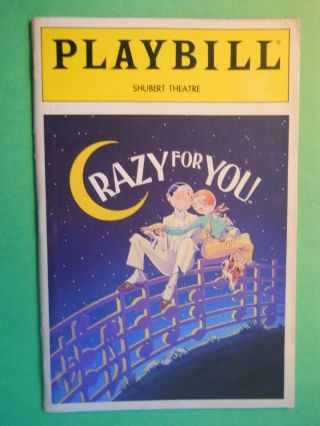 February 1992 - Sam S.  Shubert Theatre Playbill - Crazy For You - Harry Groener