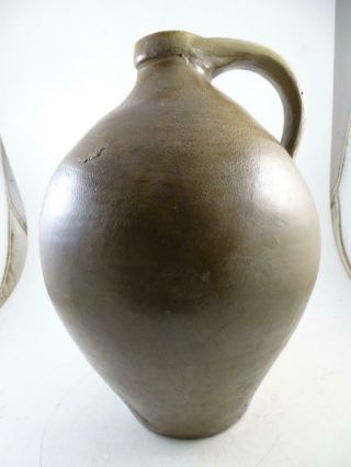 Antique 1800s Stoneware Salt Glaze Jug Julius Norton Bennington VT Ovoid Crock 5