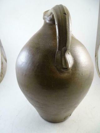 Antique 1800s Stoneware Salt Glaze Jug Julius Norton Bennington VT Ovoid Crock 6