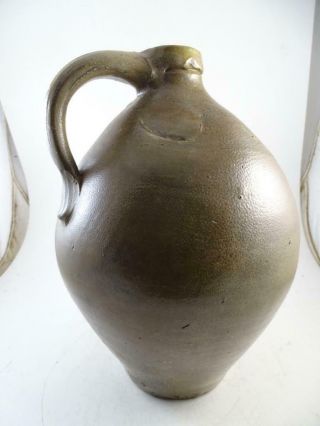 Antique 1800s Stoneware Salt Glaze Jug Julius Norton Bennington VT Ovoid Crock 7