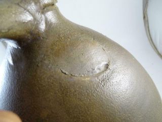 Antique 1800s Stoneware Salt Glaze Jug Julius Norton Bennington VT Ovoid Crock 8