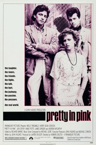Pretty In Pink (1986) Movie Poster - Rolled