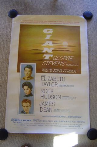 Giant 1956 1 - Sh James Dean Elizabeth Taylor Dir.  George Stevens - Linen