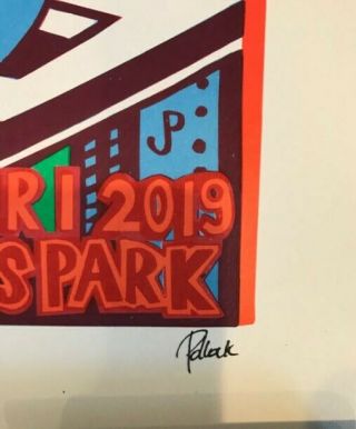 Phish Dicks 2019 Signed Jim Pollock Print Poster 2