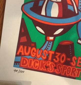 Phish Dicks 2019 Signed Jim Pollock Print Poster 3