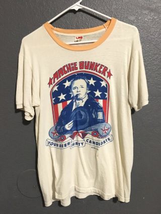 Rare Vintage Archie Bunker Tshirt 1972