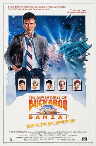 Adv.  Of Buckaroo Banzai Across The 8th Dim.  (1984) Movie Poster Rolled