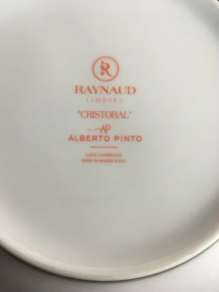 Fabulous Raynaud Limoges Large Round Salad Serve Bowl Cristobal By Alberto Pinto 4