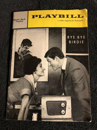 Playbill Bye Bye Birdie Martin Beck Theatre With Dick Van Dyke Autograph 1960