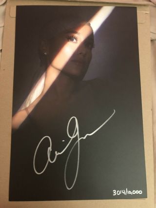Ariana Grande Sweetener Ltd Hand Signed Autographed Litho Poster 3014/10000 Rare