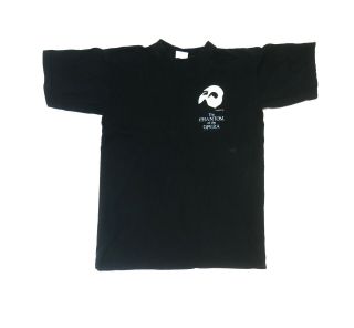 Phantom Of The Opera Glow In The Dark T - Shirt Black Size M Vintage 1986
