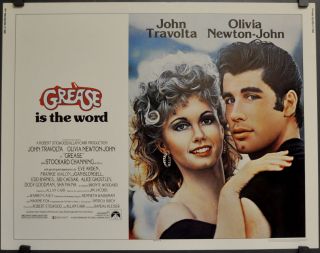 Grease 1978 22x28 Movie Poster John Travolta Olivia Newton - John