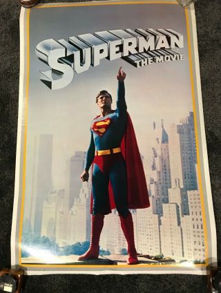 Vintage Superman Christopher Reeve Movie Poster 1978 Dc Comics Thought Factory