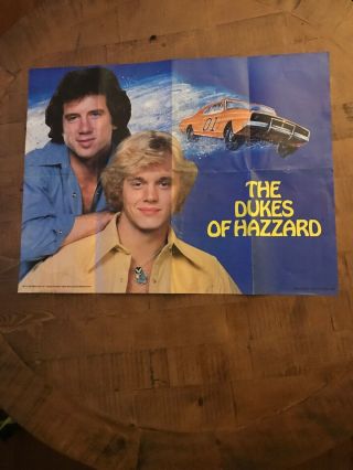 Weekly Reader Poster 22 X 16 1980 The Dukes Of Hazzard