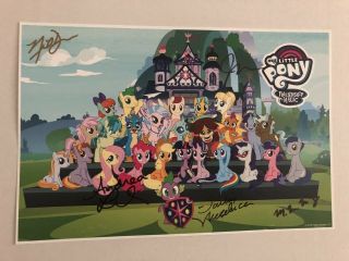 My Little Pony Signed Print Friendship Is Magic Sdcc 2018 11 " X 7.  5 "