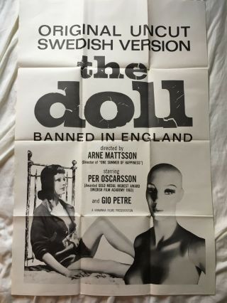 The Doll (vaxdockan) (1961) U.  S.  1 - Sheet,  Pressbook,  8x10 Stills