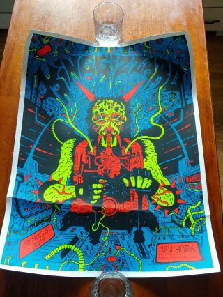King Gizzard And The Lizard Wizard Tour Poster Nyc Summerstage 111/200 Rare
