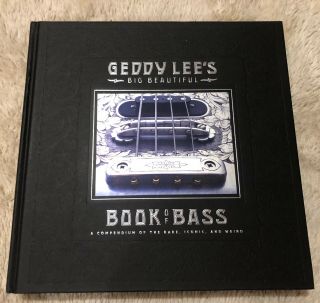 Signed Big Book Of Bass Auto Geddy Lee Rush " Tom Sawyer” Photo Proof