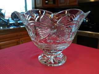 Waterford Large Footed Centerpiece Bowl " Signed & Numbered  Rare  "