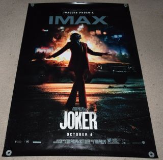 The Joker Dc Authentic Bus Shelter Movie Imax Poster Double Sided Ds 4x6