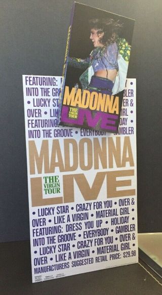 Madonna Virgin Tour Promo Counter Standee Display 1985 1986 Boy Toy Official