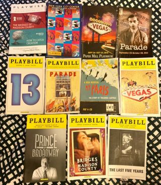 Jason Robert Brown 11 Broadway & Off - Bway Playbills Bridges Parade Last 5 Years