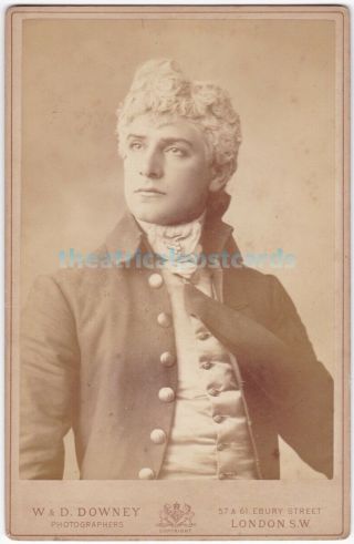 Stage Actor William Terriss In Costume.  Downey Cabinet Photo