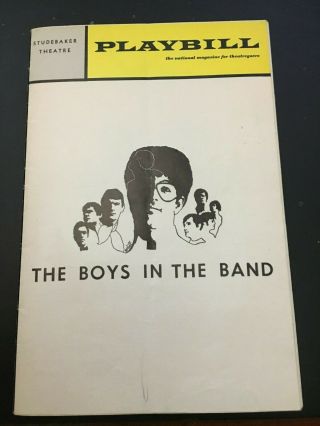 Playbill Studebaker Theatre January 1970 - The Boys In The Band
