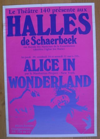 Manhattan Project Alice In Wonderland Silkscreen Poster 