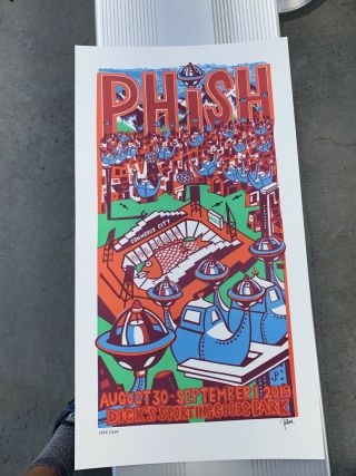 Phish Dicks 2019 Poster Pollock