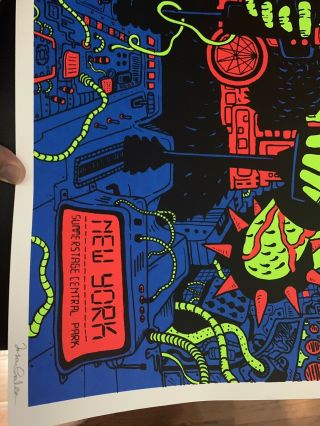 King Gizzard and the Lizard Wizard Tour Poster NYC Summerstage 14/200 Rare 2