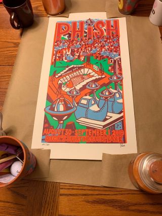 Phish Dick’s Pollock Poster 8/30 8/31 And 9/1