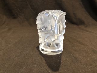 Lalique Crystal Eagle Head Tete d ' Aigle Car Mascot Hood Ornament Paperweight 2